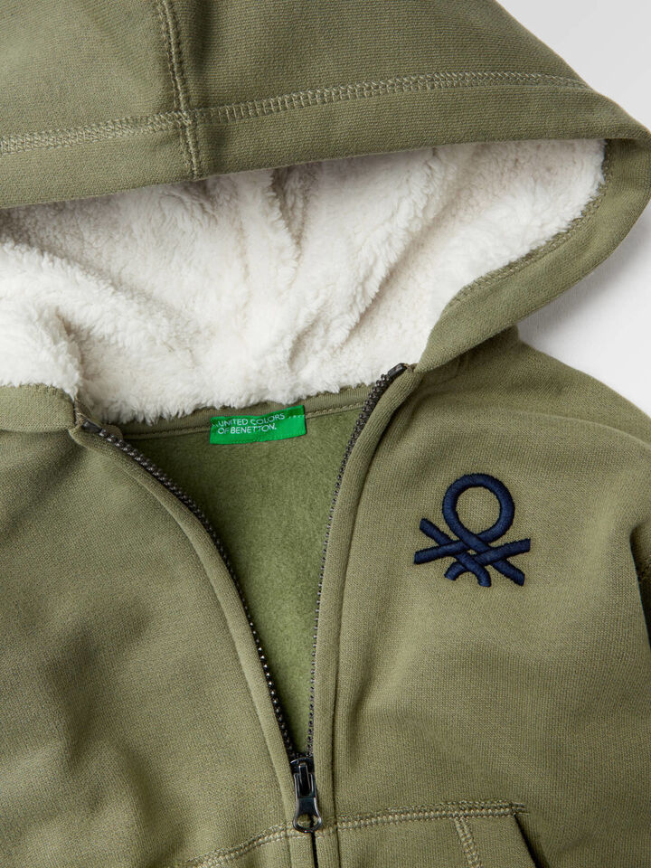 Sweatshirt mit Reißverschluss und Kapuze Jungen image number 3